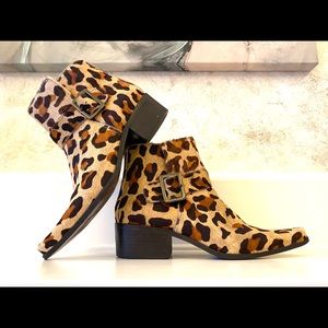 Matisse Leopard Print Calf Hair Bootie- Sz 7!